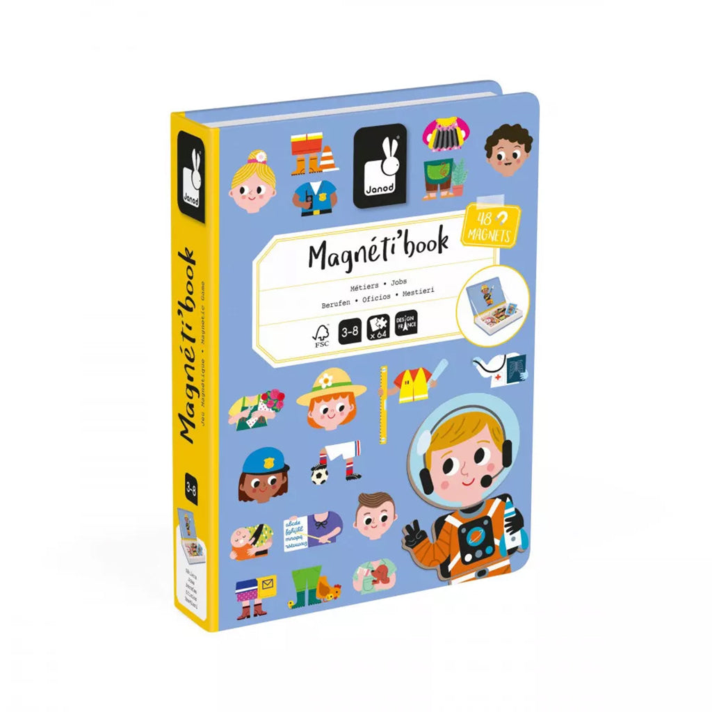 Janod Magnetic Book, 30 Pieces - Career Set