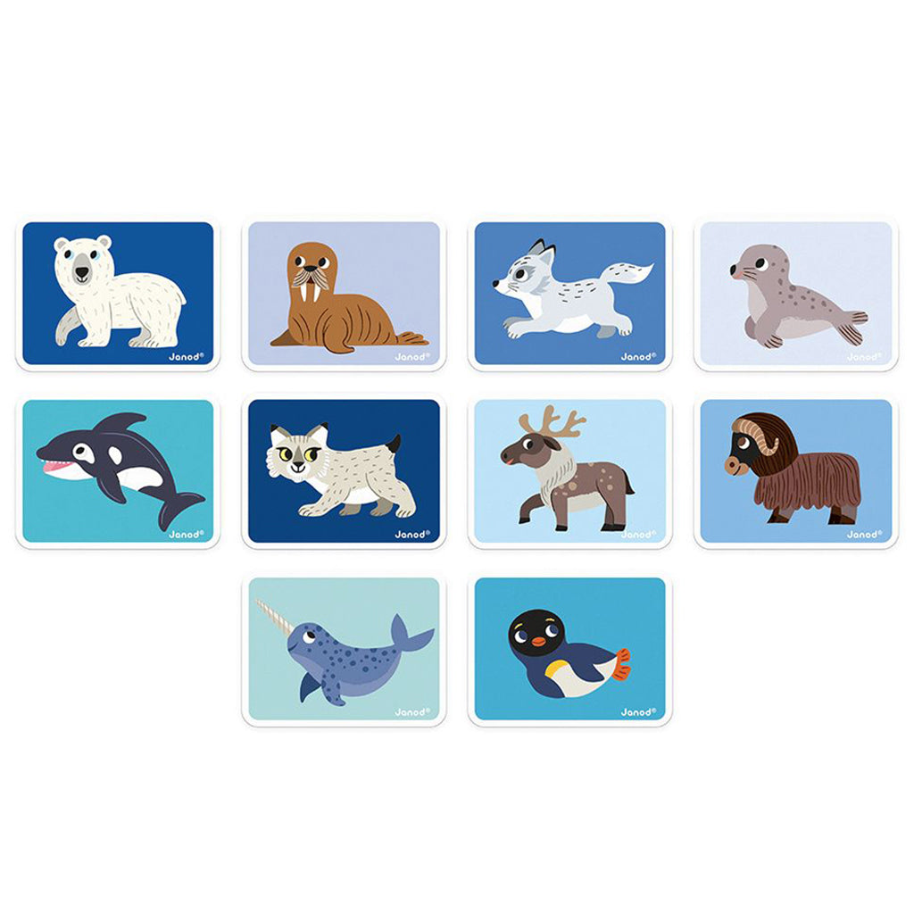 Janod Magnetic Book, 30 Pieces – Polar Animals