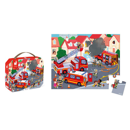 Janod Puzzle, Firefighters - 24 Pieces