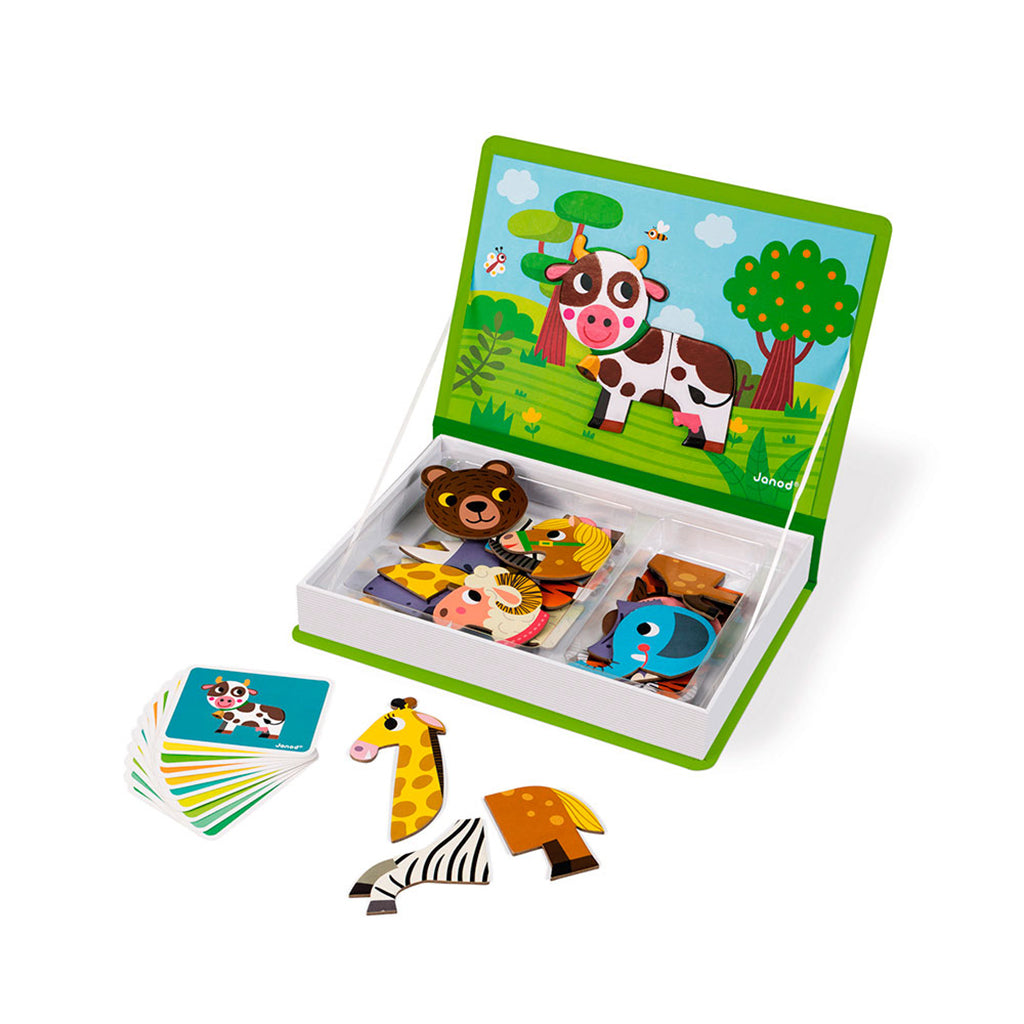 Janod Magnet Book, 30 pcs. Animals