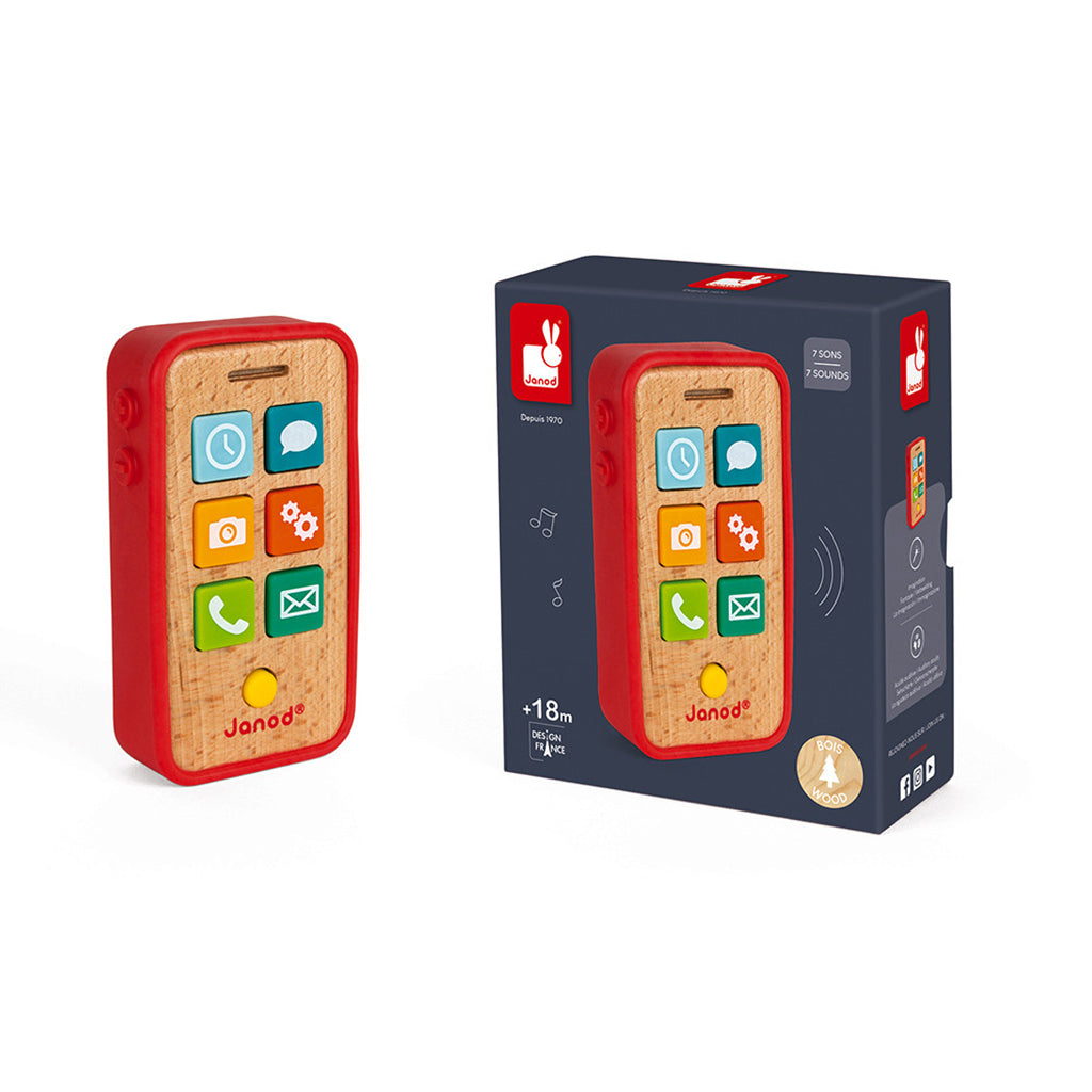 Janod Baby Toy, Sound Telephone - Phone with Sounds