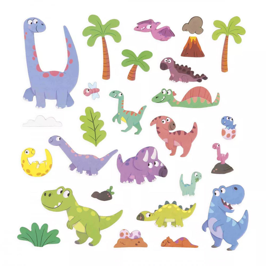 Janod Magnetic Book – Dinosaurs, 30 pcs.