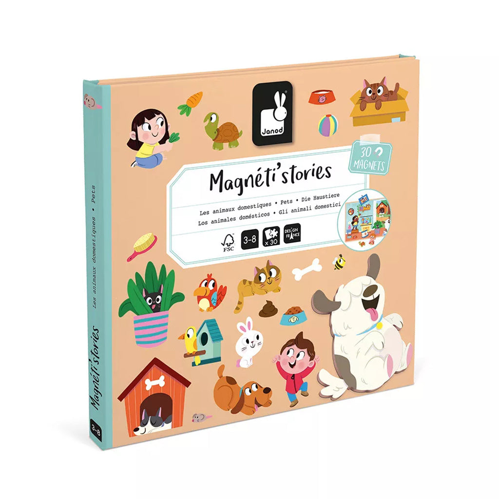 Janod Magnet Book, 30 pcs – Pets
