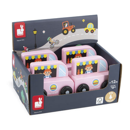 Janod Wooden Food Truck Toy Car