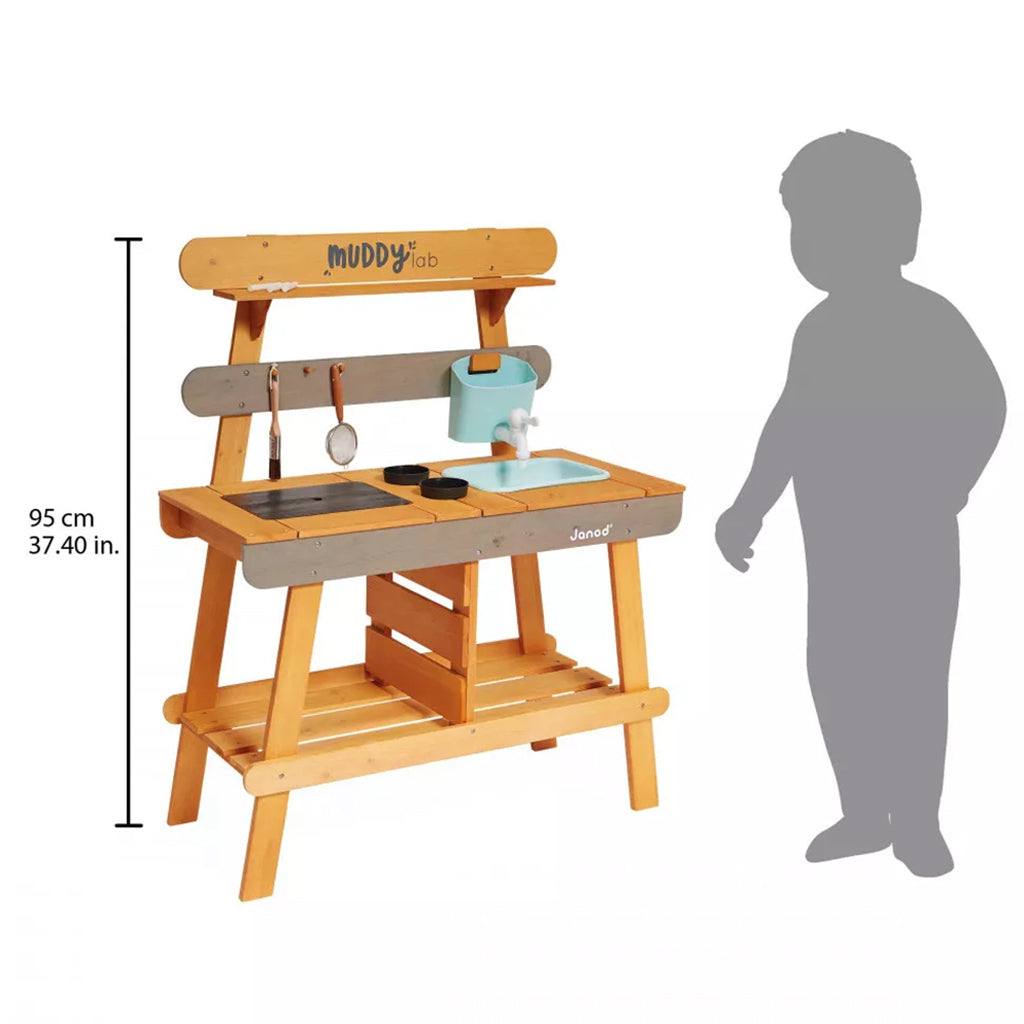Janod Outdoor Kitchen, Mud Kitchen for Outdoor Use