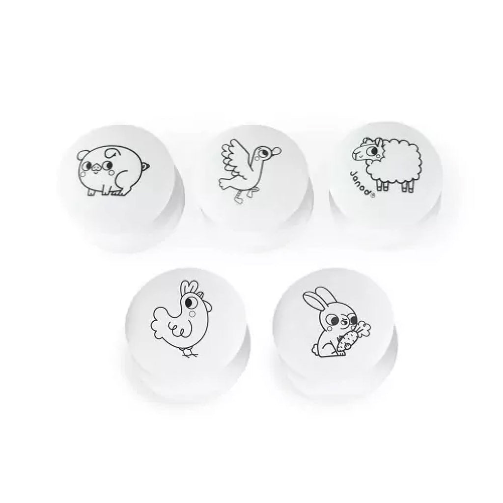Janod Farmyard Stamp Set - 5 Stamps