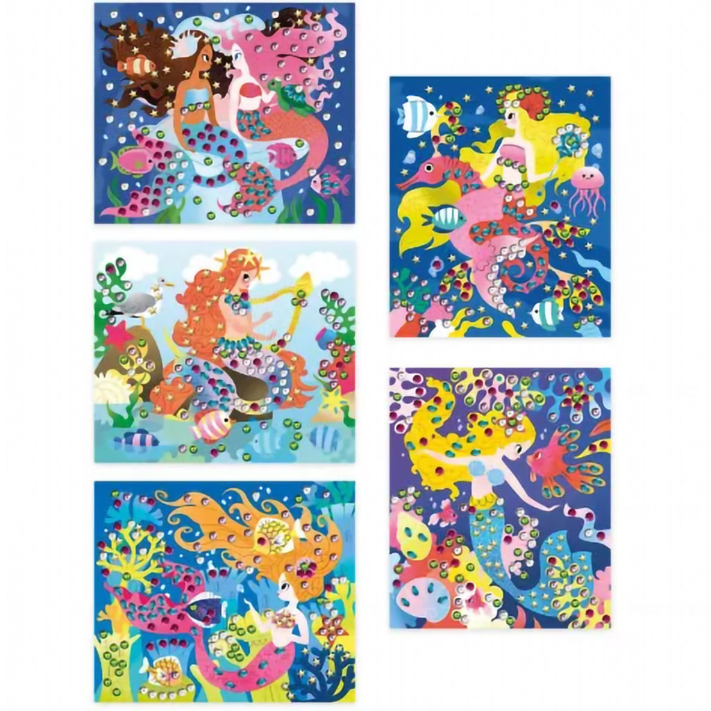 Janod Self-Adhesive Sequins, Mermaid Theme