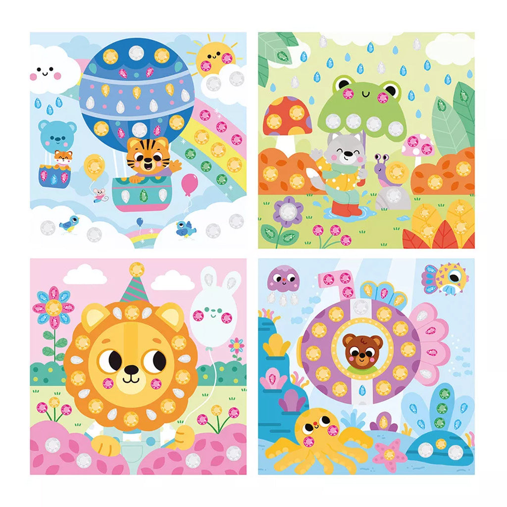 Janod Sticker Mosaic, Large Rhinestones