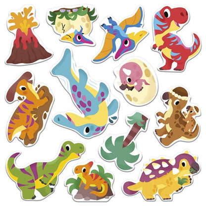 Janod Reusable Thick Stickers, Dinosaur