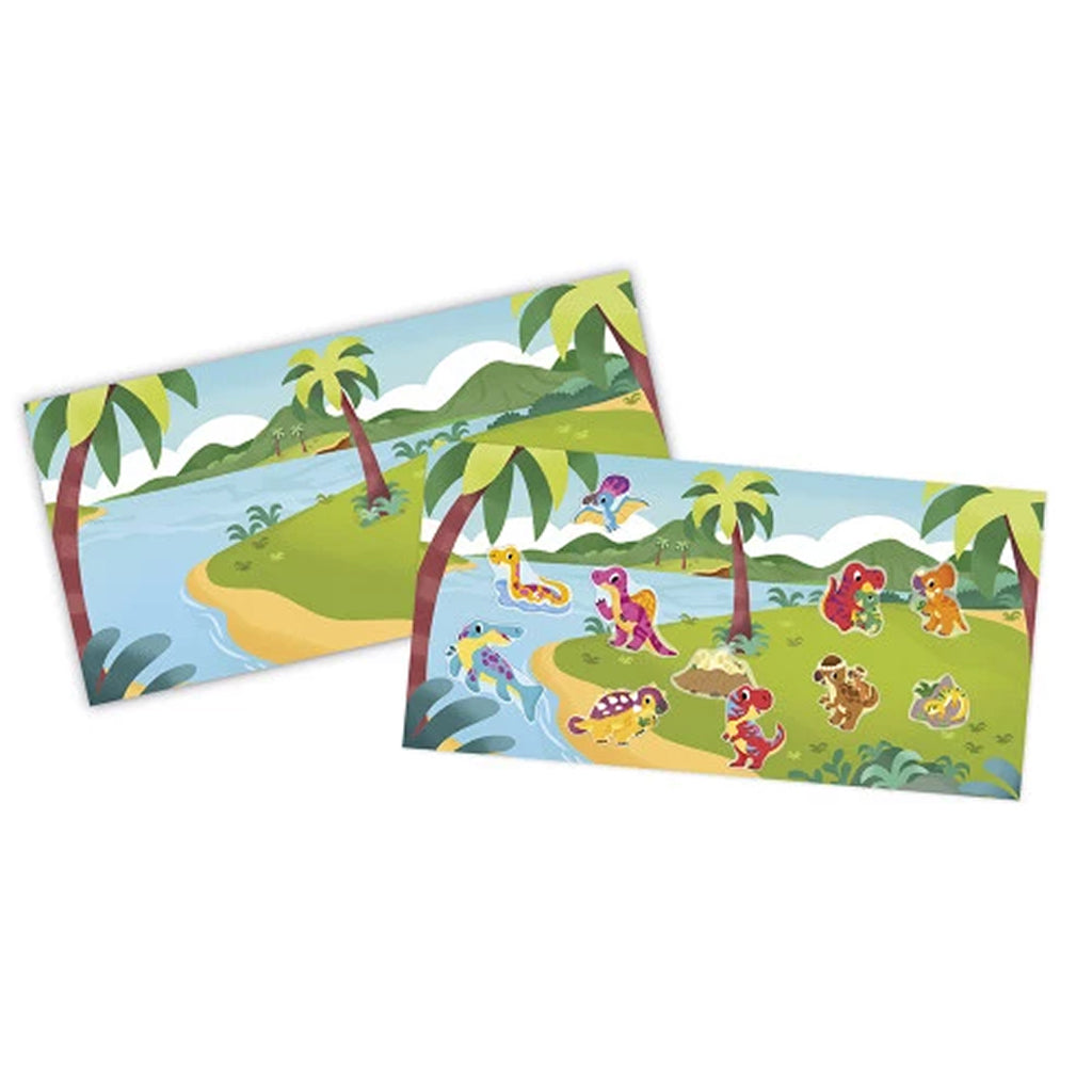 Janod Reusable Thick Stickers, Dinosaur