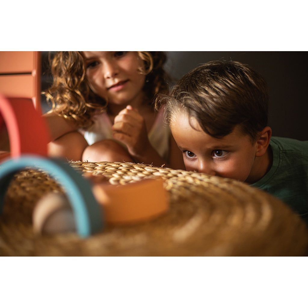 Little L, Silicone Baby Toy, Rainbow - Brown and Greenish Shades