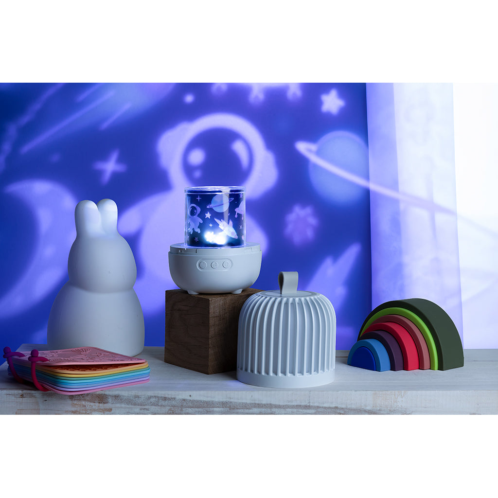 Little L Silicone Baby Toy, Rainbow - Shades of Green, Pink, and Blue