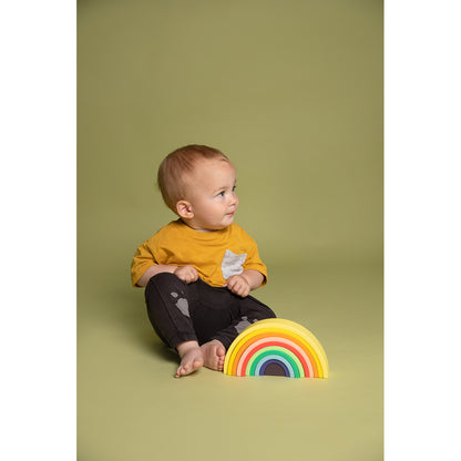 Little L, Silicone Baby Toy, Colorful Rainbow