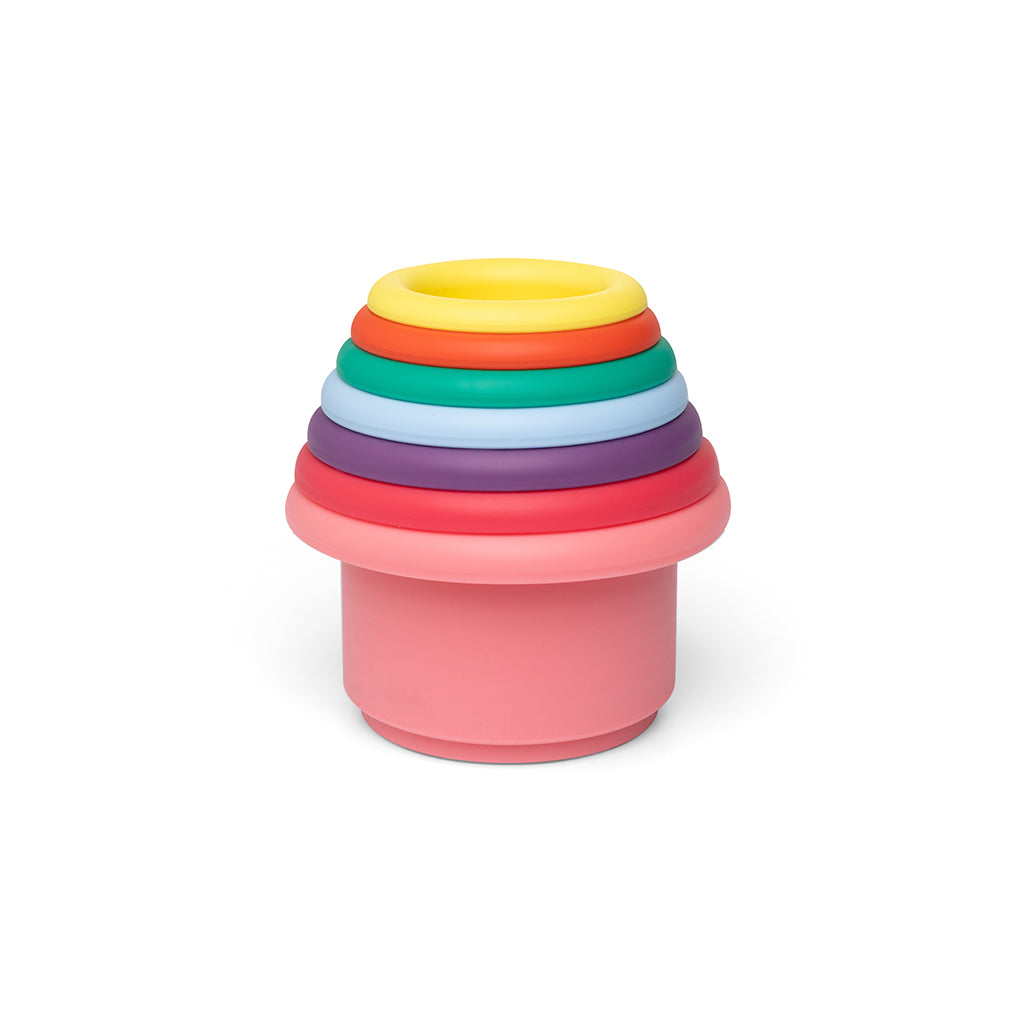 Little L, Baby Toys, Stacking Cups - Clear Shades