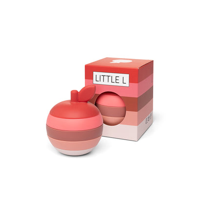 Little L, Baby Toy, Stacking Apple - Red and Pink