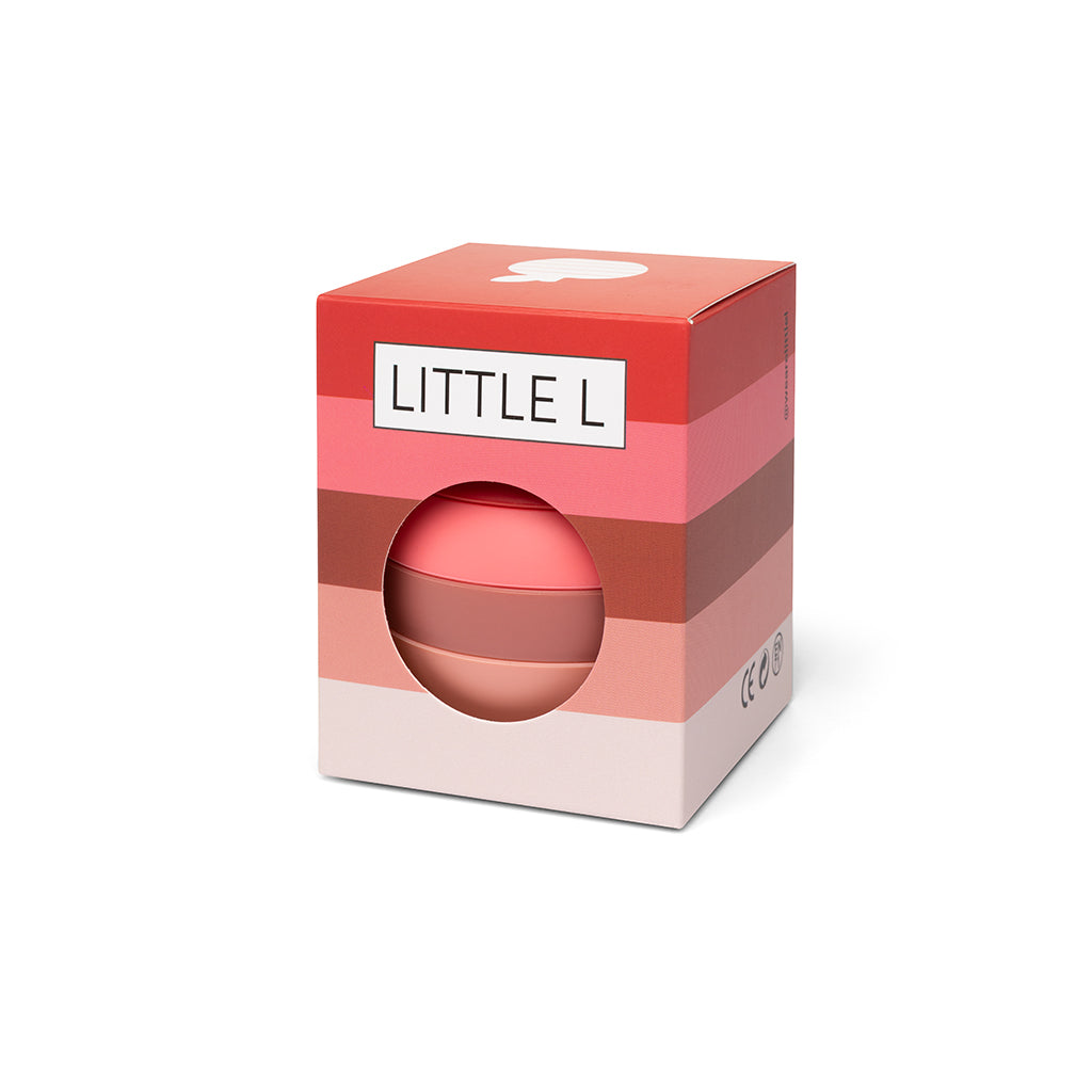 Little L, Baby Toy, Stacking Apple - Red and Pink
