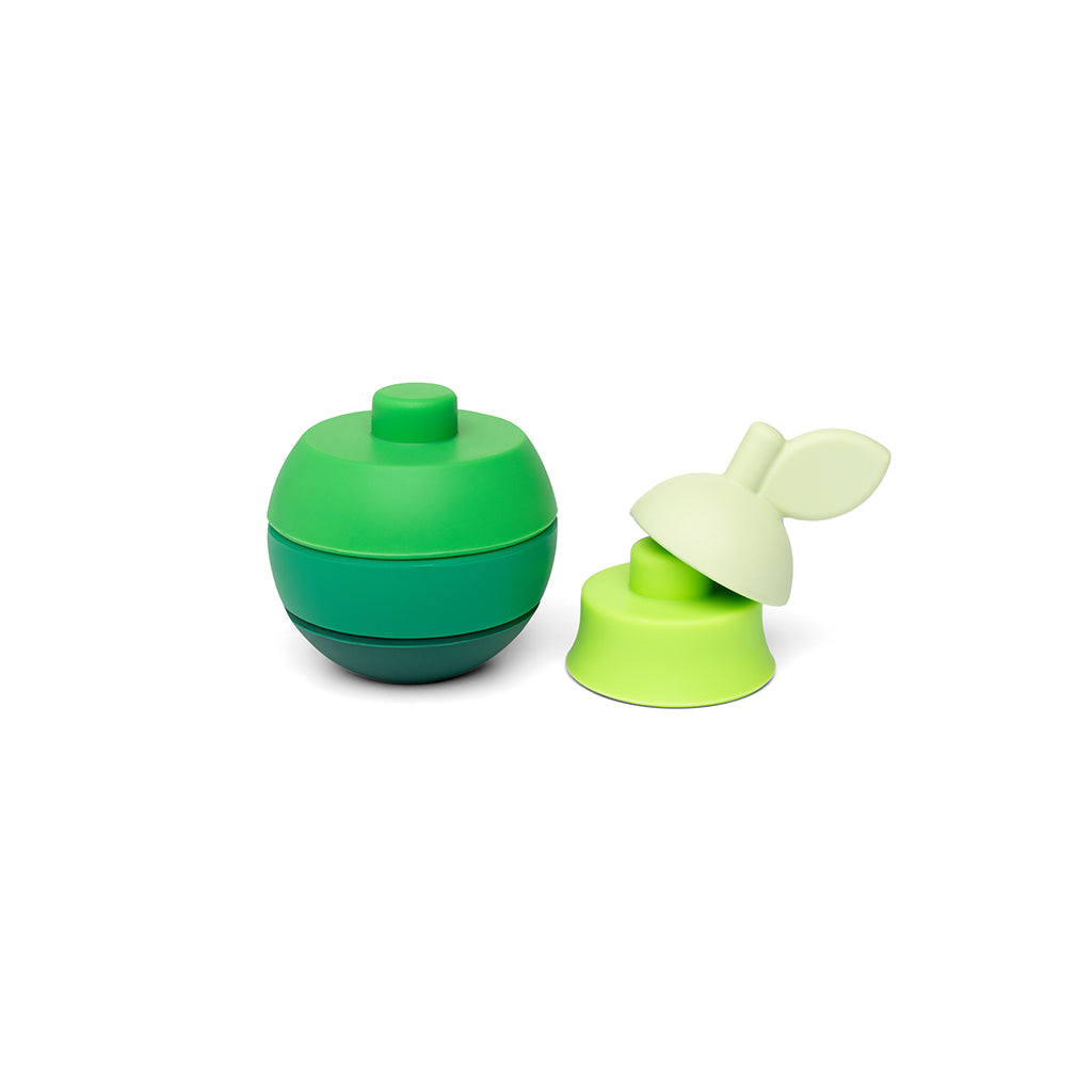 Little L, Baby Toy, Stacking Pear - Shades of Green