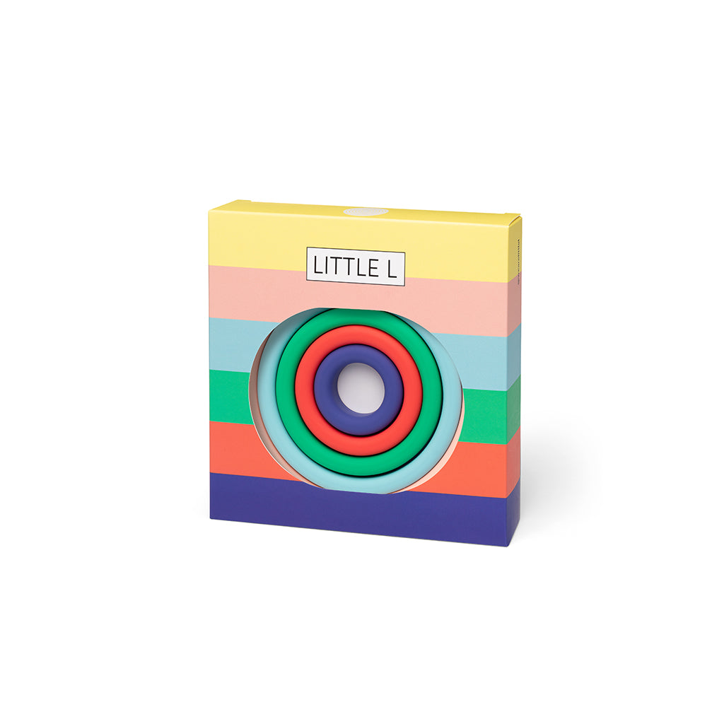 Little L, Baby Toy, Activity Rings - Vibrant Colors