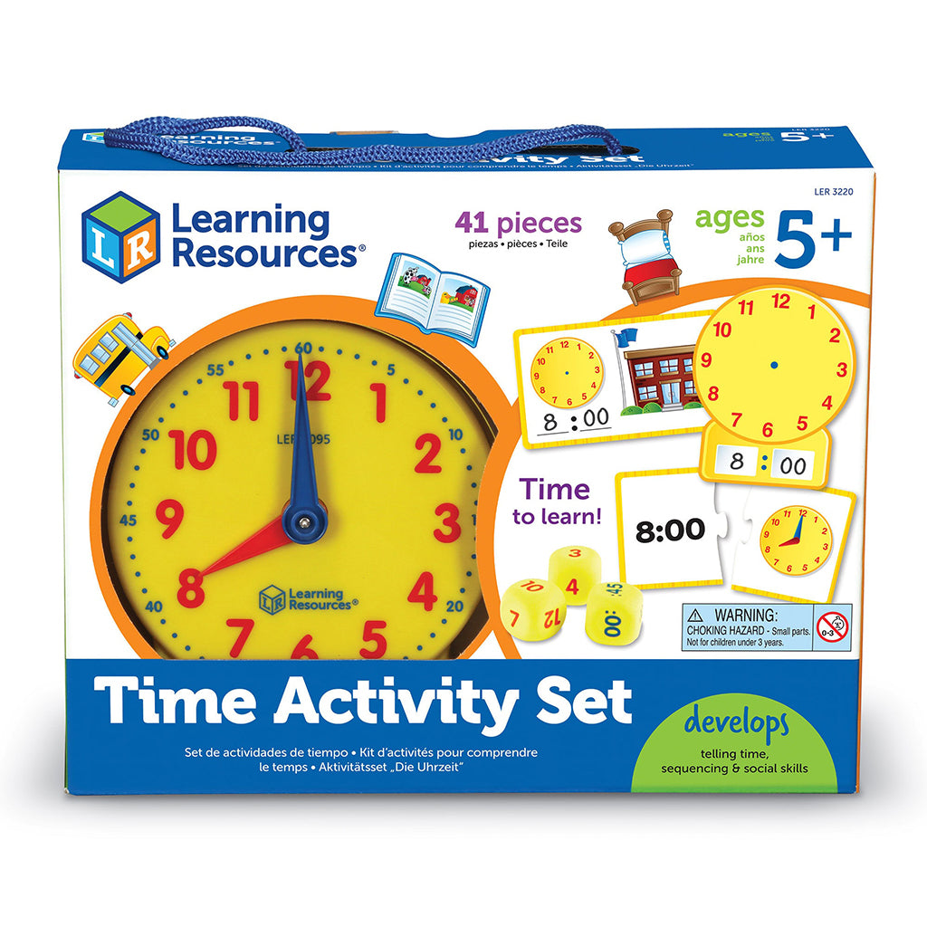 Learn to Tell the Time – Activity Set with Clock