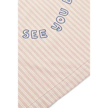 Liewood Paige Beach Towel, Stripe Sorbet Rose / Creme de la Creme