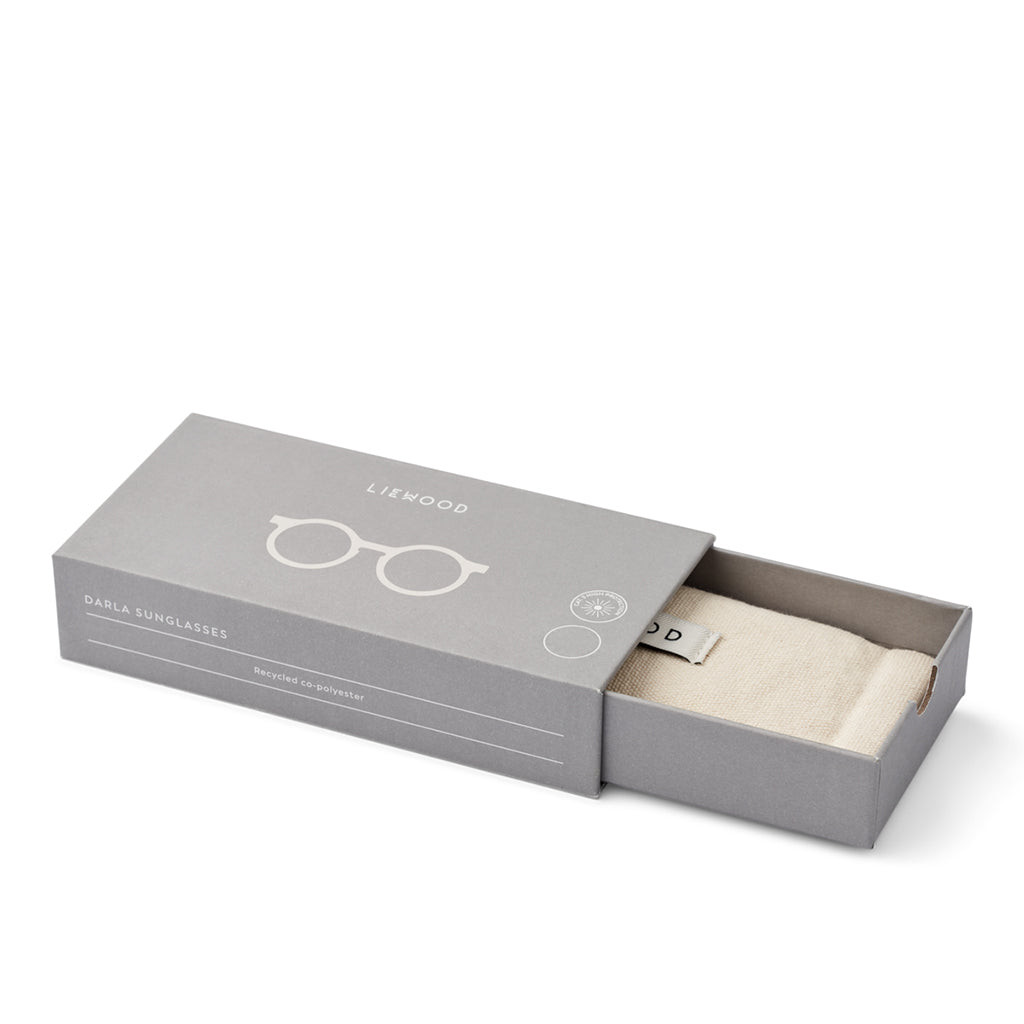 Liewood Darla Sunglasses for Kids, Ages 4-10 - Whale Blue Transparent