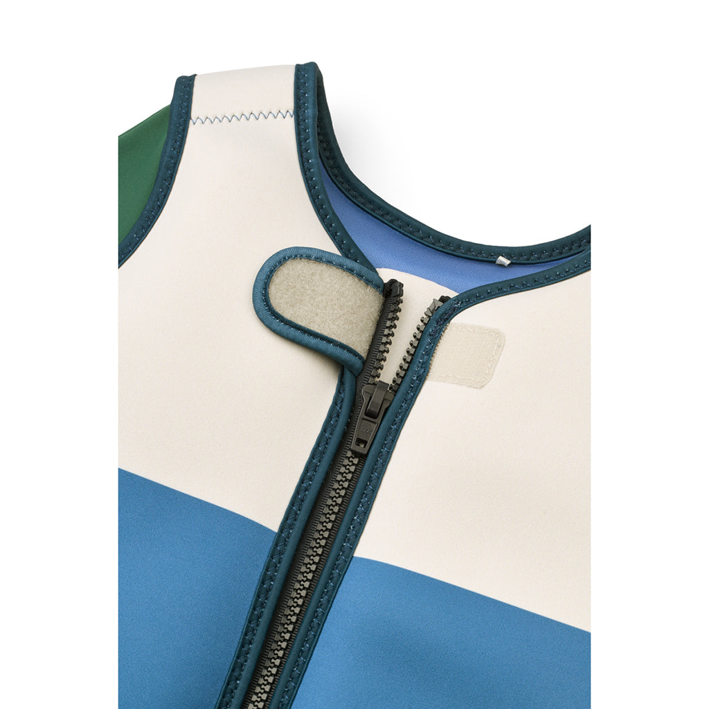 Liewood Dove Swim Vest with Long Sleeves, Riverside Multi Mix - Various Sizes