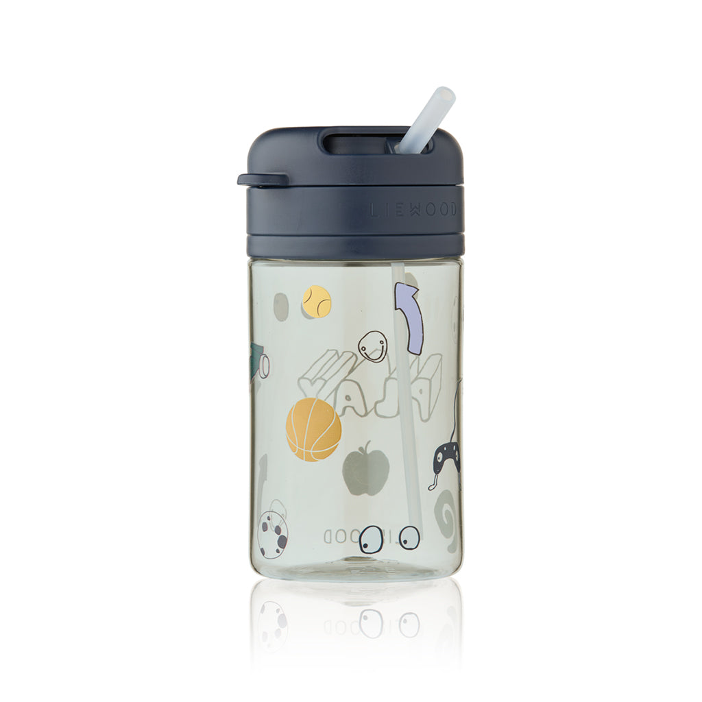 Liewood Pavia Tritan Sugerørskop 500ml, Play/ Dusty Peppermint