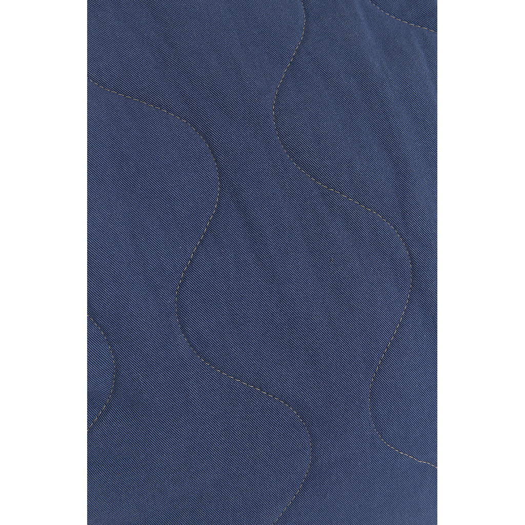 Nobodinoz Quilted Round Bean Bag, Landscape - Cobalt