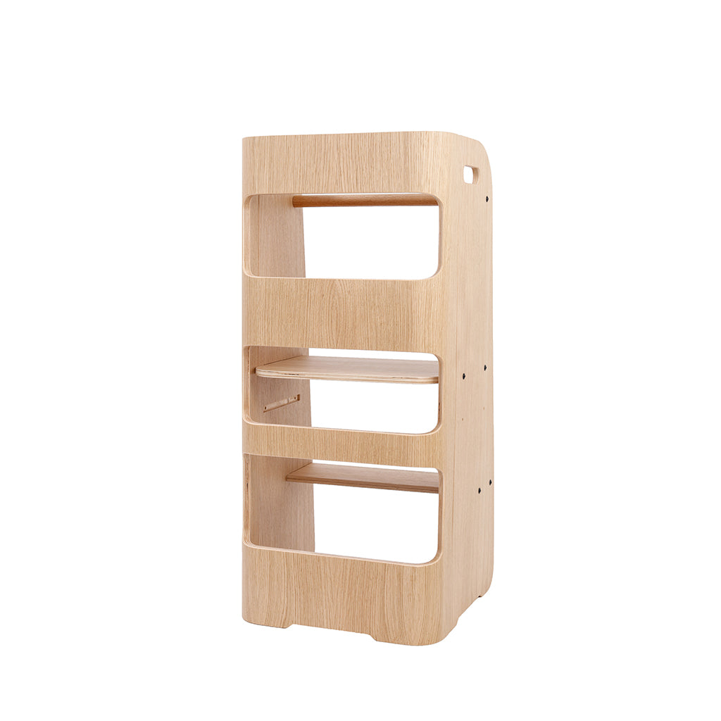 Curve-Lab, Learning Tower, Birch with Oak Veneer Surface