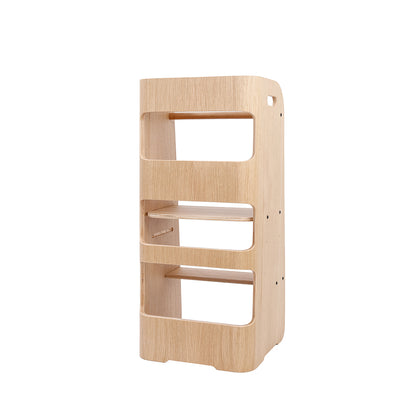 Curve-Lab, Learning Tower, Birch with Oak Veneer Surface