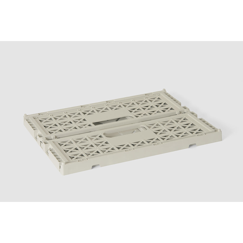 Gergerland Folding Crate, Size 2 - Light Gray