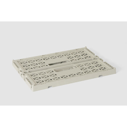 Gergerland Folding Crate, Size 2 - Light Gray