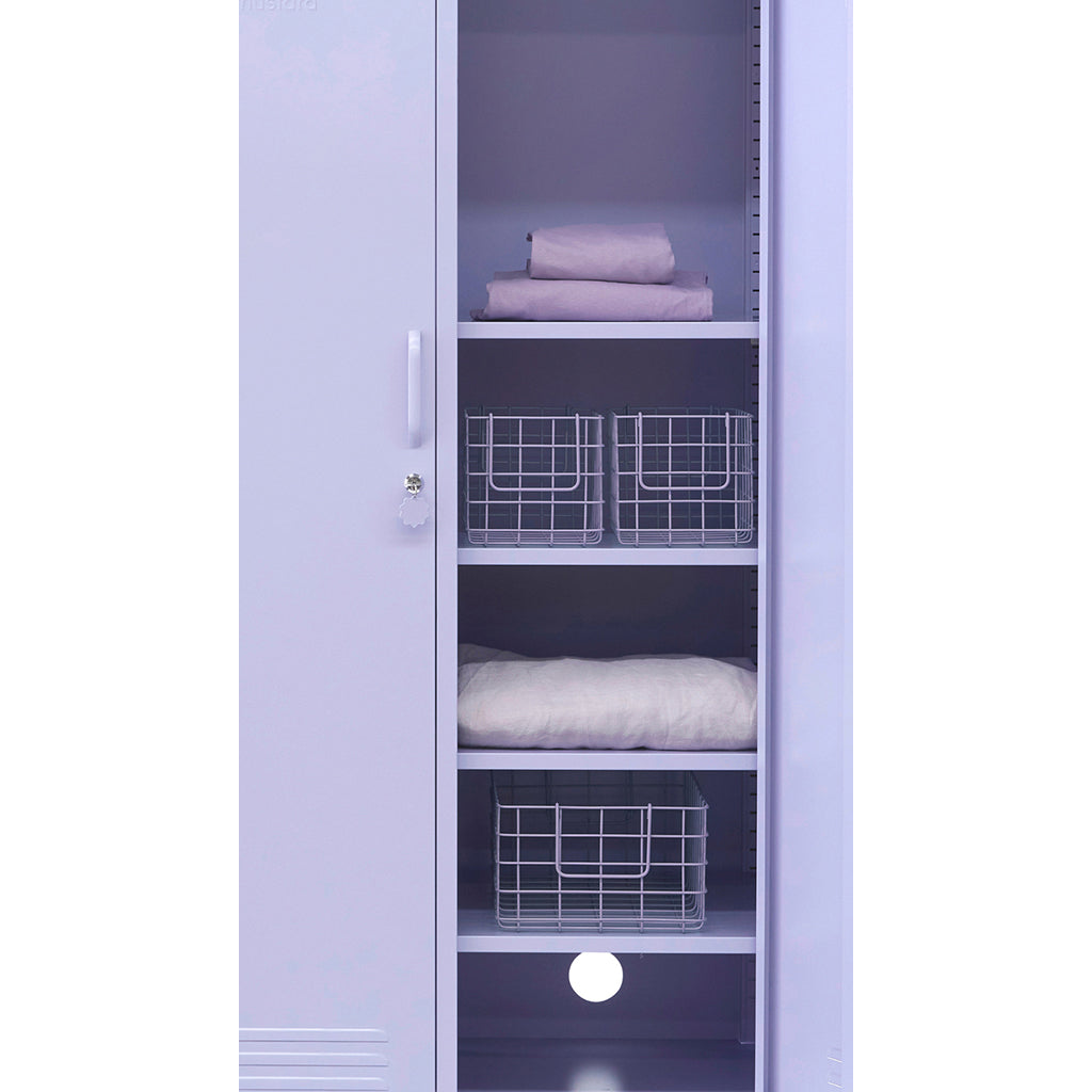 Mustard Made Baskets, Set of 3 Wire Baskets - Lilac