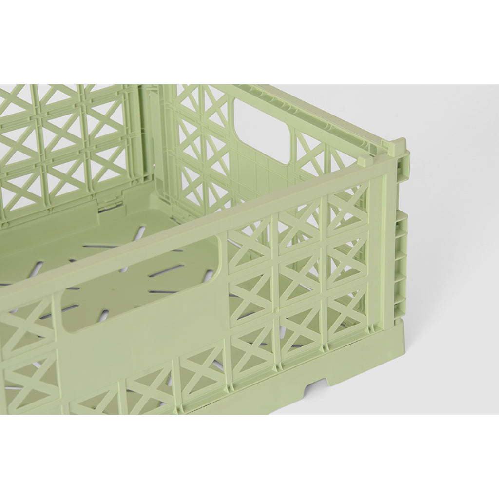 Gergerland Folding Crate, Size 2 - Lime Cream