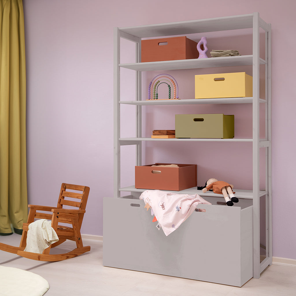 By Aulum Dana Large Storage Box with Wheels, Various Sizes - Mushroom