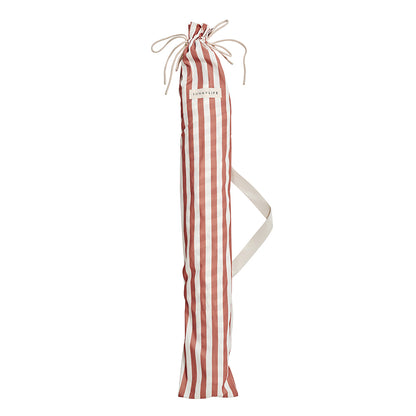 Sunnylife Luxe Beach Umbrella, UP50+ Factor - Tierra Clay Stripe