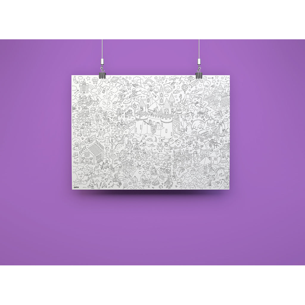 Omy Large Coloring Poster, 70 x 100 cm - Magic