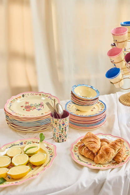 Rice Melamine, Small Vintage Serving Tray, Pink – Nathalie Lété Print