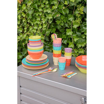 Rice Melamine Spoons, Gloriously Gifted, Set of 6 - 14.5 cm