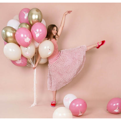 My Little Day Balloons, Printed Balloons, Set of 5 Ballerina