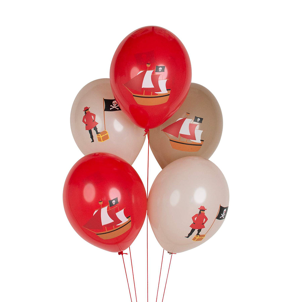 My Little Day Balloons, Printed Balloons, Set of 5 – Pirate
