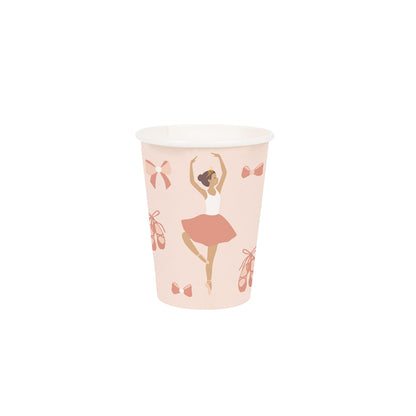 My Little Day Paper Cups, Set of 8 - Ballerina