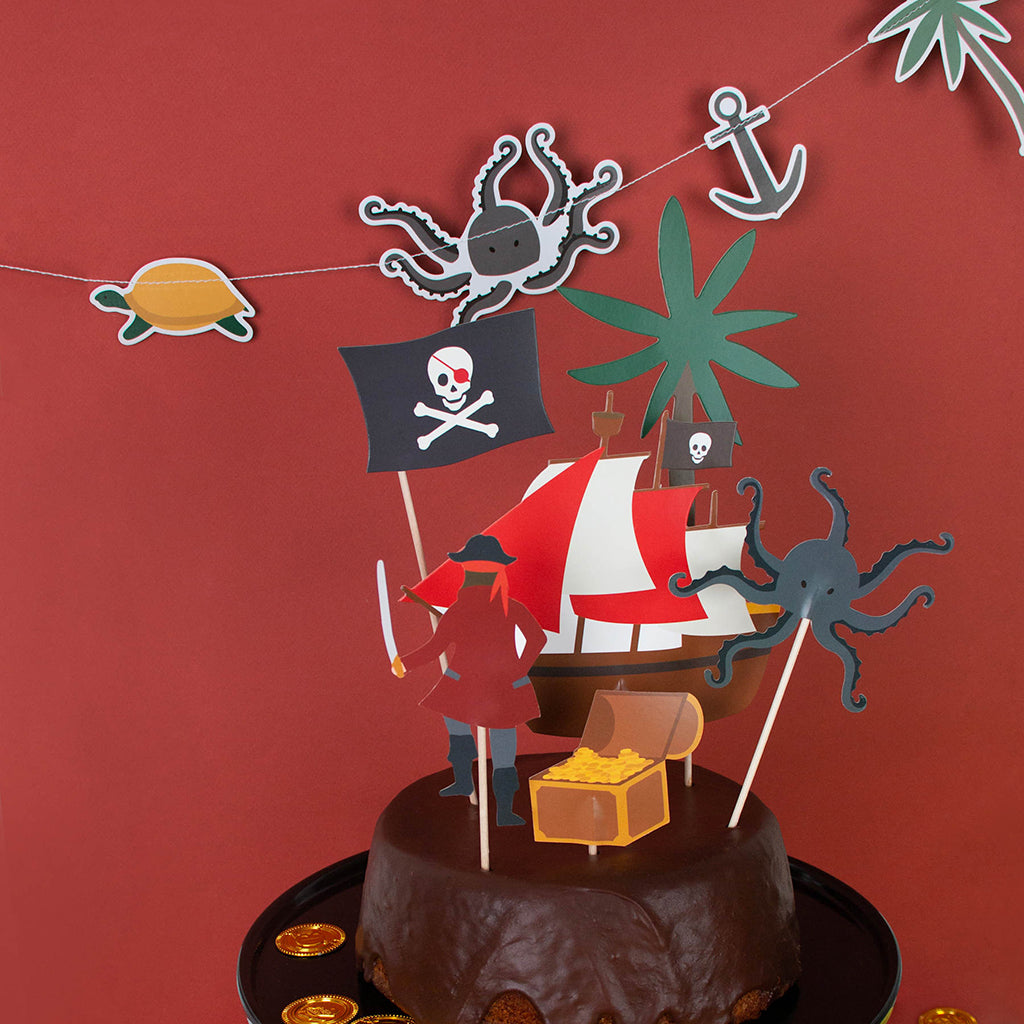 My Little Day Cake Decor, Set of 6 - Pirate
