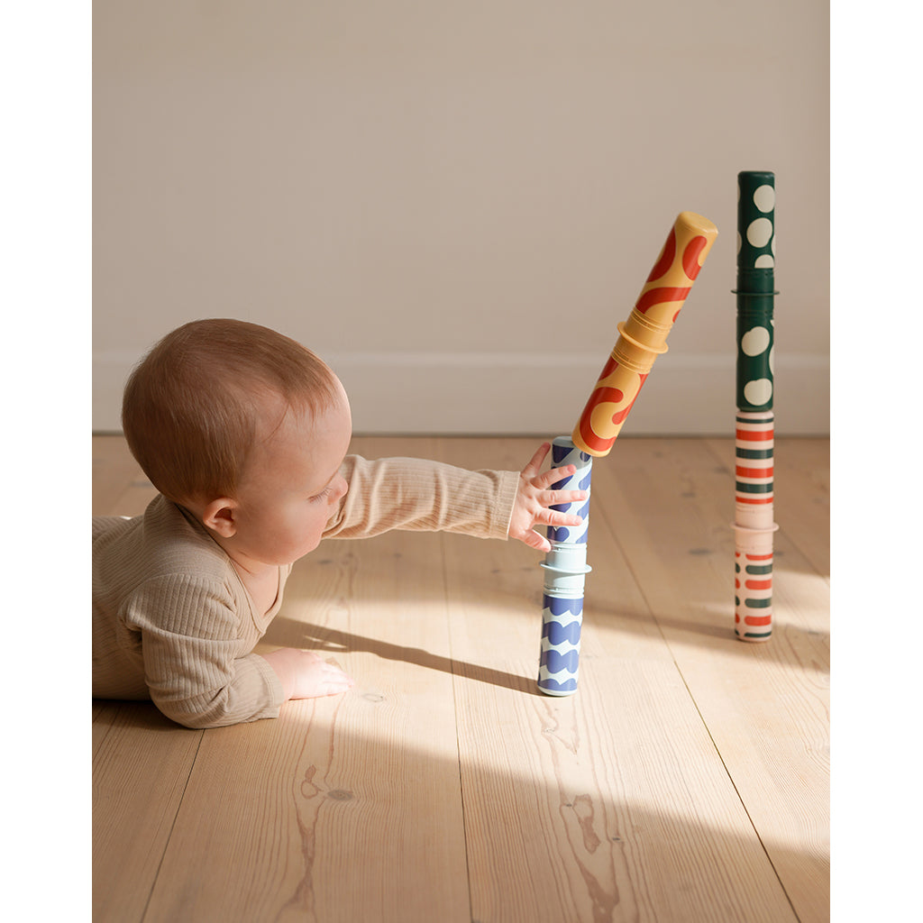 Modu Baby Motor Skills Set, Burnt Orange/Dusty Green