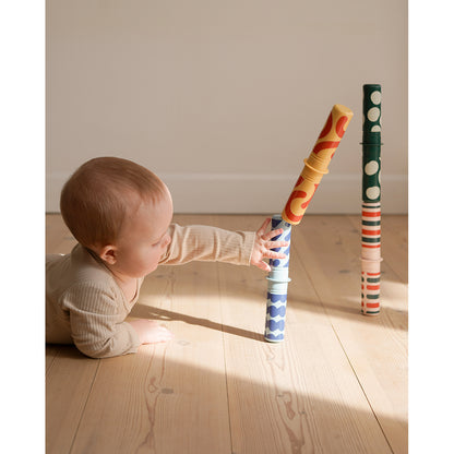 Modu Baby Motor Skills Set, Burnt Orange/Dusty Green