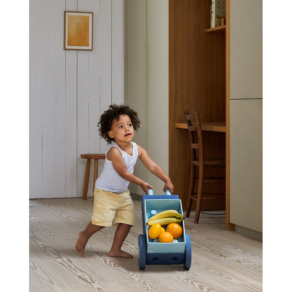 Modu Foam Building Toy, Curiosity Set, 14 Pieces - Deep Blue / Sky Blue