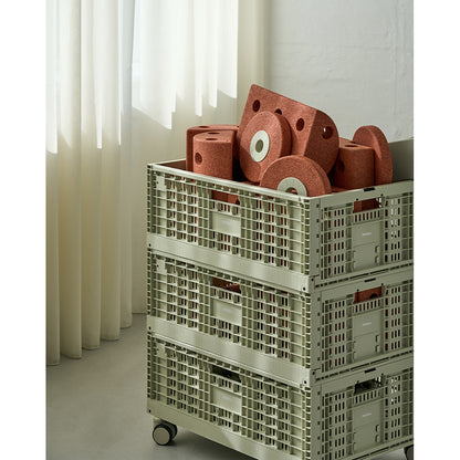 Modu Storage Box, Extra Large Foldable/Stackable Box - Dusty Green