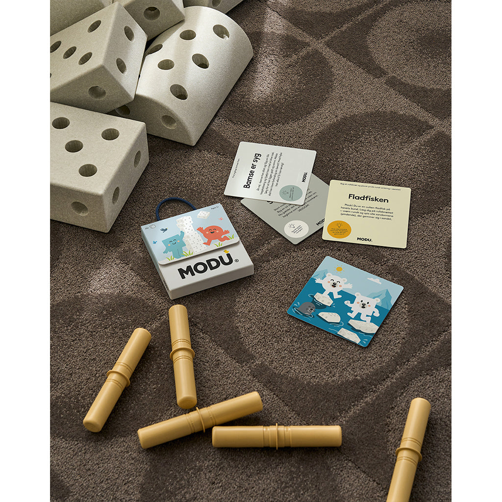 Modu Play Cards, 20 Game Ideas for Use with Modu Blocks (sold separately)