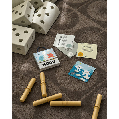 Modu Play Cards, 20 Game Ideas for Use with Modu Blocks (sold separately)