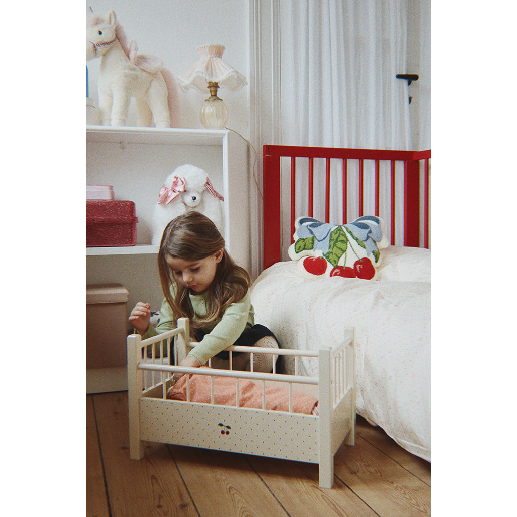 Konges Sløjd Wooden Doll’s Bed, Big Cherry